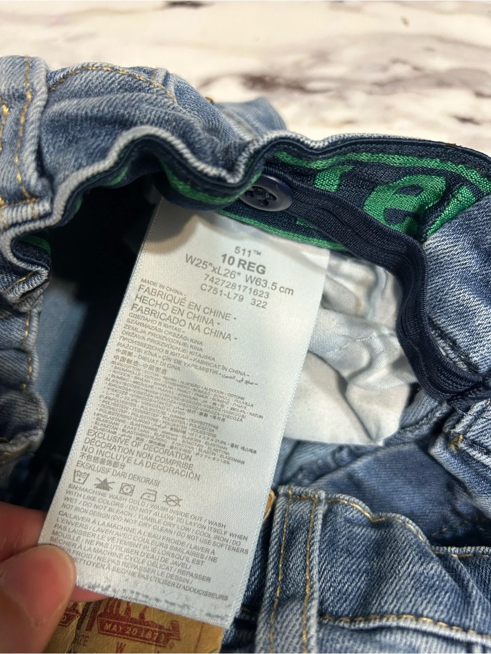 Levi's boys Light Wash Skinny Jeans